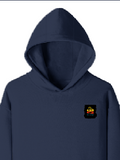 Pullover Hoodie | Unisex Regular Fit | Tri-Layer Cotton Blend | DTG Print Ready | Adults | Personalized | DTG | Bold Typography | Affirmations | Daily Inspiration | Everyday | Encouraging | Make Today Great - left pocket - Navy Blue - mockup 3