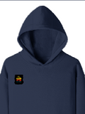 Pullover Hoodie | Unisex Regular Fit | Tri-Layer Cotton Blend | DTG Print Ready | Adults | Personalized | DTG | Bold Typography | Affirmations | Daily Inspiration | Everyday | Encouraging | Make Today Great - right pocket - Navy Blue - mockup 4