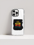 Hard Clear Case | iPhone | TPU Sides & PC Back | Detachable Camera Protector, Scratch-Proof | Unisex | Personalized | Bold Typography | Affirmations | Daily Inspiration | Everyday | Encouraging | Make Today Great - front_15 Pro Max - 15 Pro Max - mockup 11