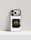 Hard Clear Case | iPhone | TPU Sides & PC Back | Detachable Camera Protector, Scratch-Proof | Unisex | Personalized | Bold Typography | Affirmations | Daily Inspiration | Everyday | Encouraging | Make Today Great - front_17 Pro - 17 Pro - mockup 2