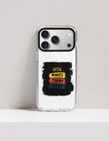 Hard Clear Case | iPhone | TPU Sides & PC Back | Detachable Camera Protector, Scratch-Proof | Unisex | Personalized | Bold Typography | Affirmations | Daily Inspiration | Everyday | Encouraging | Make Today Great - front_17 Pro Max - 17 Pro Max - mockup 3