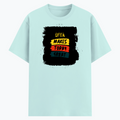 Cotton Stretch T-Shirt (Dtg) | T-Shirts | Him, Her, Unisex | Personalized | DTG | Bold Typography | Affirmations | Daily Inspiration | Everyday | Encouraging | Make Today Great - front - Mint - mockup 1