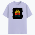 Cotton Stretch T-Shirt | Unisex Adult | 95% Cotton 5% Spandex Blend | 240 GSM, Breathable, Flexible | DTF Print Ready | Personalized | DTF | Bold Typography | Affirmations | Daily Inspiration | Everyday | Encouraging | Make Today Great - front - Lavender - mockup 1