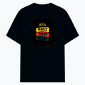 Cotton Stretch T-Shirt | Unisex Adult | 95% Cotton 5% Spandex Blend | 240 GSM, Breathable, Flexible | DTF Print Ready | Personalized | DTF | Bold Typography | Affirmations | Daily Inspiration | Everyday | Encouraging | Make Today Great - front - Navy Blue - mockup 1