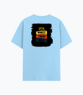 Cotton Stretch T-Shirt | Unisex Adult | 95% Cotton 5% Spandex Blend | 240 GSM, Breathable, Flexible | DTF Print Ready | Personalized | DTF | Bold Typography | Affirmations | Daily Inspiration | Everyday | Encouraging | Make Today Great - back - Baby Blue - mockup 2