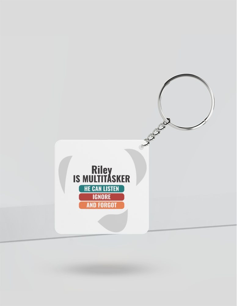 Personalized Graphic Keychain Accessories with Custom Name