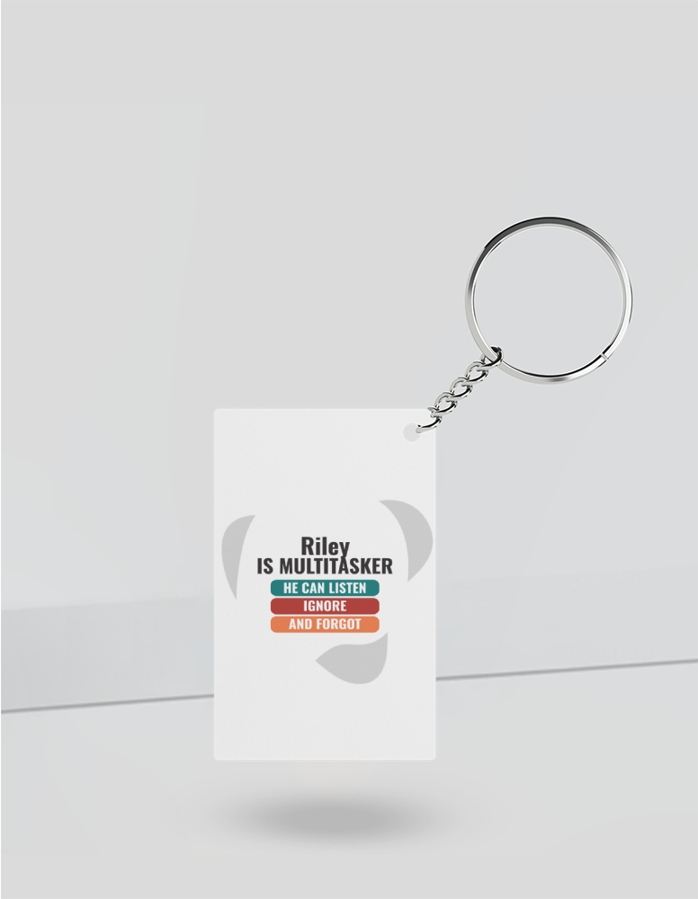 Personalized Graphic Keychain Accessories with Custom Name