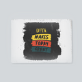 Placemat | Home & Event Dining | 100% Polyester | Durable, Fade-Proof, Soft | Unisex | Personalized | Bold Typography | Affirmations | Daily Inspiration | Everyday | Encouraging | Make Today Great - front_2 - White - mockup 2