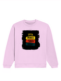 Oversized Sweatshirt | Roomy Relaxed Fit | 400 GSM Cotton Blend | Pre-Shrunk Drop Shoulder | Unisex Adult | Personalized | DTG | Bold Typography | Affirmations | Daily Inspiration | Everyday | Encouraging | Make Today Great - front - Light Baby Pink - mockup 1
