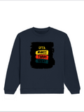 Oversized Sweatshirt | Roomy Relaxed Fit | 400 GSM Cotton Blend | Pre-Shrunk Drop Shoulder | Unisex Adult | Personalized | DTG | Bold Typography | Affirmations | Daily Inspiration | Everyday | Encouraging | Make Today Great - front - Navy Blue - mockup 1