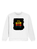 Oversized Sweatshirt | Roomy Relaxed Fit | 400 GSM Cotton Blend | Pre-Shrunk Drop Shoulder | Unisex Adult | Personalized | DTG | Bold Typography | Affirmations | Daily Inspiration | Everyday | Encouraging | Make Today Great - front - White - mockup 1