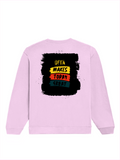 Oversized Sweatshirt | Roomy Relaxed Fit | 400 GSM Cotton Blend | Pre-Shrunk Drop Shoulder | Unisex Adult | Personalized | DTG | Bold Typography | Affirmations | Daily Inspiration | Everyday | Encouraging | Make Today Great - back - Light Baby Pink - mockup 2