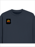 Oversized Sweatshirt | Roomy Relaxed Fit | 400 GSM Cotton Blend | Pre-Shrunk Drop Shoulder | Unisex Adult | Personalized | DTG | Bold Typography | Affirmations | Daily Inspiration | Everyday | Encouraging | Make Today Great - right pocket - Navy Blue - mockup 4