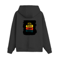 Oversized Hoodie | Unisex Relaxed Fit | 400 GSM Cotton Blend | DTG Printed | Drop Shoulder, Pre-Shrunk | Adults | Personalized | DTG | Bold Typography | Affirmations | Daily Inspiration | Everyday | Encouraging | Make Today Great - back - Black - mockup 2