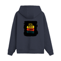 Oversized Hoodie | Unisex Relaxed Fit | 400 GSM Cotton Blend | DTG Printed | Drop Shoulder, Pre-Shrunk | Adults | Personalized | DTG | Bold Typography | Affirmations | Daily Inspiration | Everyday | Encouraging | Make Today Great - back - Navy Blue - mockup 2