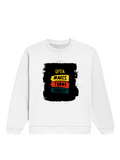 Oversized Sweatshirt | Roomy Relaxed Fit | 400 GSM Cotton Blend | Pre-Shrunk Drop Shoulder | Unisex Adult | Personalized | DTF | Bold Typography | Affirmations | Daily Inspiration | Everyday | Encouraging | Make Today Great - front - White - mockup 1