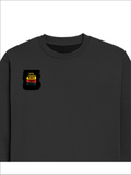Oversized Sweatshirt | Roomy Relaxed Fit | 400 GSM Cotton Blend | Pre-Shrunk Drop Shoulder | Unisex Adult | Personalized | DTF | Bold Typography | Affirmations | Daily Inspiration | Everyday | Encouraging | Make Today Great - right pocket - Black - mockup 4