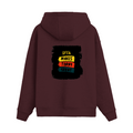 Oversized Hoodie | Relaxed Fit, Drop-Shoulder | 400 GSM Fabric | Warm, Durable | Unisex | Personalized | DTF | Bold Typography | Affirmations | Daily Inspiration | Everyday | Encouraging | Make Today Great - back - Maroon - mockup 2