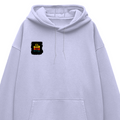 Oversized Hoodie | Relaxed Fit, Drop-Shoulder | 400 GSM Fabric | Warm, Durable | Unisex | Personalized | DTF | Bold Typography | Affirmations | Daily Inspiration | Everyday | Encouraging | Make Today Great - right pocket - Lavender - mockup 4