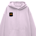 Oversized Hoodie | Relaxed Fit, Drop-Shoulder | 400 GSM Fabric | Warm, Durable | Unisex | Personalized | DTF | Bold Typography | Affirmations | Daily Inspiration | Everyday | Encouraging | Make Today Great - right pocket - Light Baby Pink - mockup 4