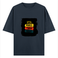 Oversized Standard T-Shirt | Unisex Relaxed Fit | 100% Super Combed Cotton DTG | Soft, Breathable & Durable | Adult | Personalized | DTG | Bold Typography | Affirmations | Daily Inspiration | Everyday | Encouraging | Make Today Great - front - Navy Blue - mockup 1