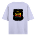 Oversized Standard T-Shirt | Unisex Relaxed Fit | 100% Super Combed Cotton DTG | Soft, Breathable & Durable | Adult | Personalized | DTG | Bold Typography | Affirmations | Daily Inspiration | Everyday | Encouraging | Make Today Great - back - Lavender - mockup 2