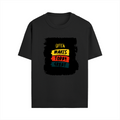 Male Standard Crew T-Shirt | Regular Fit | 100% Cotton DTF Print | Soft, Durable | Men | Personalized | DTF | Bold Typography | Affirmations | Daily Inspiration | Everyday | Encouraging | Make Today Great - front - Black - mockup 1
