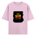 Oversized Standard T-Shirt | Unisex Oversized Fit | 180 GSM 100% Super Combed Cotton | DTF Print | Soft & Durable | Personalized | DTF | Bold Typography | Affirmations | Daily Inspiration | Everyday | Encouraging | Make Today Great - front - Light Baby Pink - mockup 1