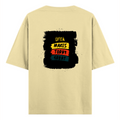 Oversized Standard T-Shirt | Unisex Oversized Fit | 180 GSM 100% Super Combed Cotton | DTF Print | Soft & Durable | Personalized | DTF | Bold Typography | Affirmations | Daily Inspiration | Everyday | Encouraging | Make Today Great - back - Beige - mockup 2
