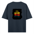 Oversized Standard T-Shirt | Unisex Oversized Fit | 180 GSM 100% Super Combed Cotton | DTF Print | Soft & Durable | Personalized | DTF | Bold Typography | Affirmations | Daily Inspiration | Everyday | Encouraging | Make Today Great - back - Navy Blue - mockup 2