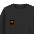 Oversized Standard T-Shirt | Unisex Oversized Fit | 180 GSM 100% Super Combed Cotton | DTF Print | Soft & Durable | Personalized | DTF | Bold Typography | Affirmations | Daily Inspiration | Everyday | Encouraging | Make Today Great - left pocket - Black - mockup 3