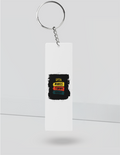 Keychain | Rectangle, Square, Slim Options | Acrylic UV Printed | Fade-Proof, Glossy Finish | Unisex | Personalized | Bold Typography | Affirmations | Daily Inspiration | Everyday | Encouraging | Make Today Great - front_Slim - Slim - White - mockup 5