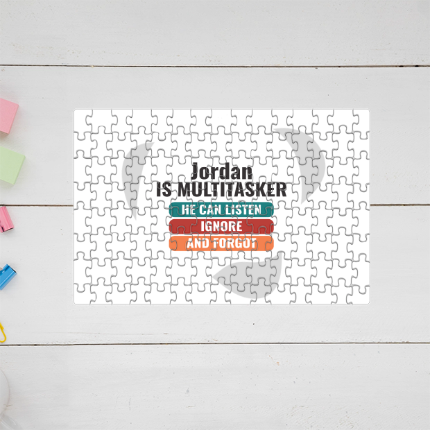 Personalized Text-based MDF Wooden Puzzles Accessories with Custom Name