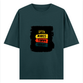Oversized Classic T-Shirt | Unisex Oversized Fit | 100% Super-Combed Cotton | Pre-Shrunk & Ribbed Neck | Adults | Personalized | DTG | Bold Typography | Affirmations | Daily Inspiration | Everyday | Encouraging | Make Today Great - front - Petrol Blue - mockup 1