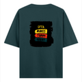 Oversized Classic T-Shirt | Unisex Oversized Fit | 100% Super-Combed Cotton | Pre-Shrunk & Ribbed Neck | Adults | Personalized | DTG | Bold Typography | Affirmations | Daily Inspiration | Everyday | Encouraging | Make Today Great - back - Petrol Blue - mockup 2