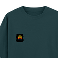 Oversized Classic T-Shirt | Unisex Oversized Fit | 100% Super-Combed Cotton | Pre-Shrunk & Ribbed Neck | Adults | Personalized | DTG | Bold Typography | Affirmations | Daily Inspiration | Everyday | Encouraging | Make Today Great - left pocket - Petrol Blue - mockup 3