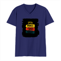 Male V Neck T-Shirt | Regular Fit | 180 GSM Bio-Washed Cotton | DTF Print | Double Stitched, Pre-Shrunk | Men | Personalized | DTF | Bold Typography | Affirmations | Daily Inspiration | Everyday | Encouraging | Make Today Great - front - Royal Blue - mockup 1
