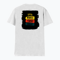 Male V Neck T-Shirt | Regular Fit | 180 GSM Bio-Washed Cotton | DTF Print | Double Stitched, Pre-Shrunk | Men | Personalized | DTF | Bold Typography | Affirmations | Daily Inspiration | Everyday | Encouraging | Make Today Great - back - White - mockup 2