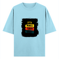 Oversized Classic T-Shirt | Unisex Fit | 100% Super-Combed Cotton | Pre-Shrunk, Double-Stitched | Adults | Personalized | DTF | Bold Typography | Affirmations | Daily Inspiration | Everyday | Encouraging | Make Today Great - front - Baby Blue - mockup 1