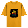 Oversized Classic T-Shirt | Unisex Fit | 100% Super-Combed Cotton | Pre-Shrunk, Double-Stitched | Adults | Personalized | DTF | Bold Typography | Affirmations | Daily Inspiration | Everyday | Encouraging | Make Today Great - front - Golden Yellow - mockup 1