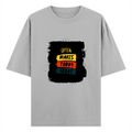Oversized Classic T-Shirt | Unisex Fit | 100% Super-Combed Cotton | Pre-Shrunk, Double-Stitched | Adults | Personalized | DTF | Bold Typography | Affirmations | Daily Inspiration | Everyday | Encouraging | Make Today Great - front - Grey Melange - mockup 1