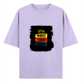 Oversized Classic T-Shirt | Unisex Fit | 100% Super-Combed Cotton | Pre-Shrunk, Double-Stitched | Adults | Personalized | DTF | Bold Typography | Affirmations | Daily Inspiration | Everyday | Encouraging | Make Today Great - front - Lavender - mockup 1
