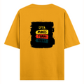 Oversized Classic T-Shirt | Unisex Fit | 100% Super-Combed Cotton | Pre-Shrunk, Double-Stitched | Adults | Personalized | DTF | Bold Typography | Affirmations | Daily Inspiration | Everyday | Encouraging | Make Today Great - back - Golden Yellow - mockup 2