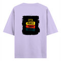 Oversized Classic T-Shirt | Unisex Fit | 100% Super-Combed Cotton | Pre-Shrunk, Double-Stitched | Adults | Personalized | DTF | Bold Typography | Affirmations | Daily Inspiration | Everyday | Encouraging | Make Today Great - back - Lavender - mockup 2