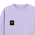 Oversized Classic T-Shirt | Unisex Fit | 100% Super-Combed Cotton | Pre-Shrunk, Double-Stitched | Adults | Personalized | DTF | Bold Typography | Affirmations | Daily Inspiration | Everyday | Encouraging | Make Today Great - left pocket - Lavender - mockup 3