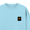 Oversized Classic T-Shirt | Unisex Fit | 100% Super-Combed Cotton | Pre-Shrunk, Double-Stitched | Adults | Personalized | DTF | Bold Typography | Affirmations | Daily Inspiration | Everyday | Encouraging | Make Today Great - right pocket - Baby Blue - mockup 4