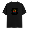 Classic Crew T-Shirt | Men's Regular Fit | 180 GSM Bio-Washed Cotton | DTG Print Ready | Double-Stitched & Ribbed Neck | Personalized | DTG | Bold Typography | Affirmations | Daily Inspiration | Everyday | Encouraging | Make Today Great - back - Black - mockup 2