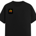 Classic Crew T-Shirt | Men's Regular Fit | 180 GSM Bio-Washed Cotton | DTG Print Ready | Double-Stitched & Ribbed Neck | Personalized | DTG | Bold Typography | Affirmations | Daily Inspiration | Everyday | Encouraging | Make Today Great - right pocket - Black - mockup 4