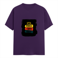 Female Classic Crew T-Shirt | Women's Regular Fit | 180 GSM Bio-Washed Cotton | Double Stitched, Pre-Shrunk | Personalized | DTG | Bold Typography | Affirmations | Daily Inspiration | Everyday | Encouraging | Make Today Great - front - Purple - mockup 1