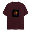 Female Classic Crew T-Shirt | Women's Regular Fit | 180 GSM Bio-Washed Cotton | Double Stitched, Pre-Shrunk | Personalized | DTG | Bold Typography | Affirmations | Daily Inspiration | Everyday | Encouraging | Make Today Great - back - Maroon - mockup 2